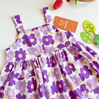 💐💐 ĐẦM HOA TÍM HAI DÂY BÉ GÁI 💐💐