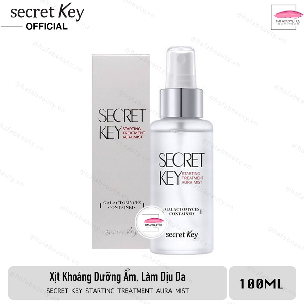 [Date 30/09/2021]Xịt khoáng dưỡng ẩm và làm căng mịn làn da Secret Key Starting Treatment Aura Mist 100ml