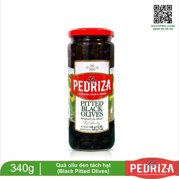 Quả Oliu Xanh / Đen Nguyên Trái Tách Hạt Hiệu La Pedriza 340gr