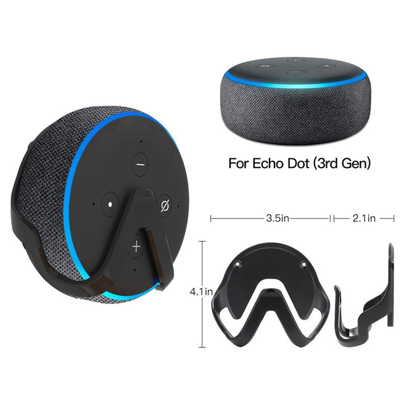 Wall-Mounted Holder for Echo Dot 3 Generation Space-Saving Solution Stand Mount-Improves Sound Visibility and Appearanc