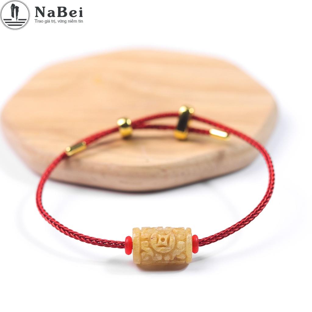 Vòng Tay Lu Thống Thạch Anh Tóc Vàng Tự Nhiên Phù Hợp Cho Nam Nữ Mệnh Kim, Thổ NB173 - Phong Thuỷ NaBei Store