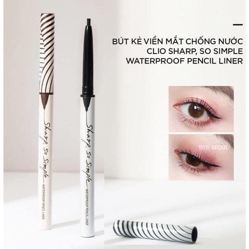 Chì kẻ mắt Clio Sharp So Simple Waterproof Pencil Liner chính hãng