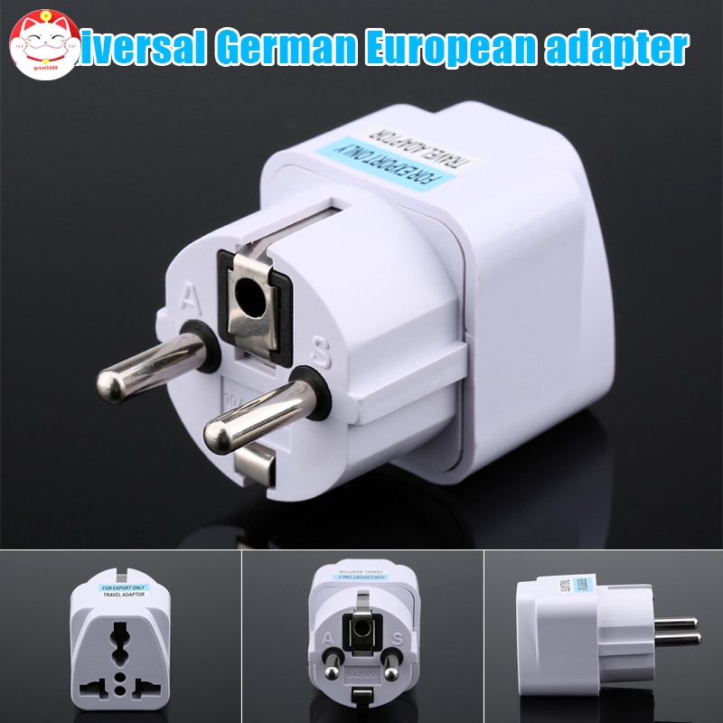 Ổ cắm chuyển đổi US UK AU sang EU USA sang Euro AC phổ biến tiện dụng