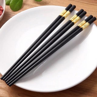 Hộp 10 Đôi Đũa Mạ Vàng Siêu Đẹp