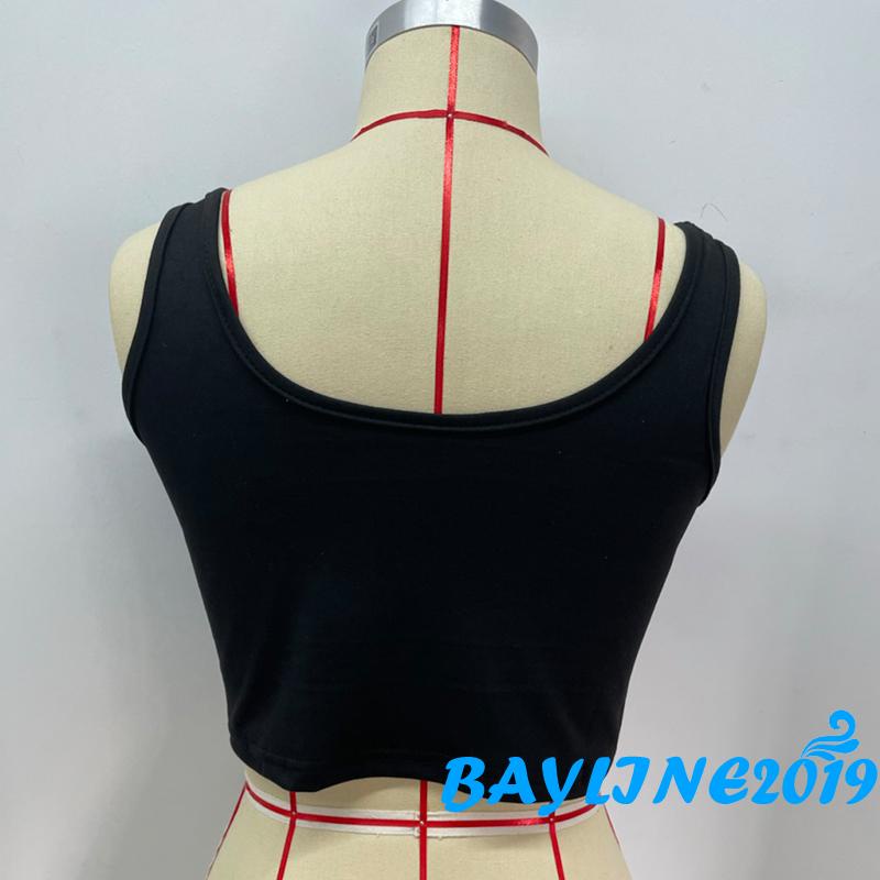 Áo croptop cổ vuông ôm dáng màu sắc đơn giản dành cho nữ