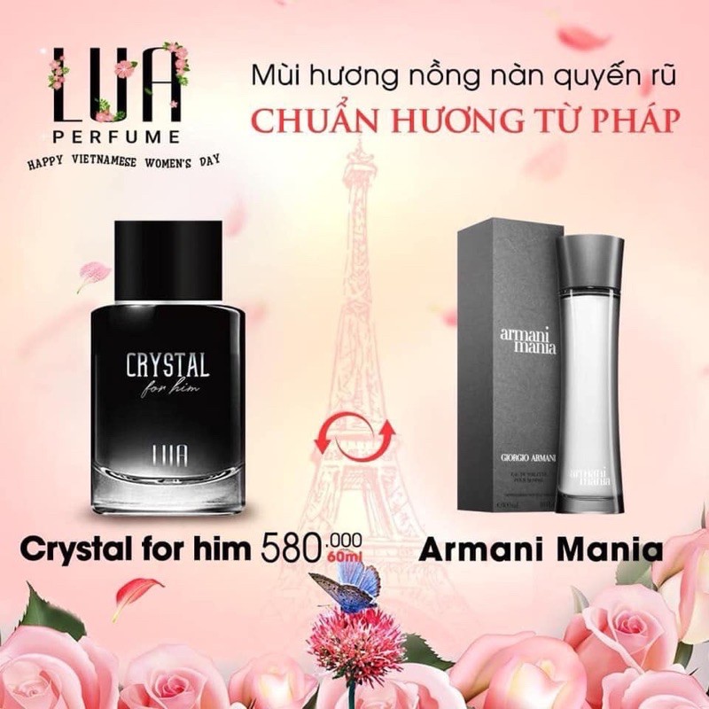 Nước Hoa LUA Perfume Crystal For Him-Nam 60ml