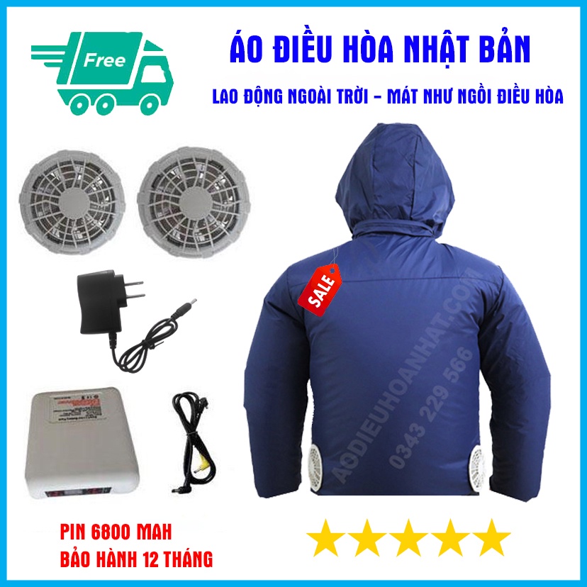 Áo Khoác Quạt Gió Công Nghệ Nhật Bản - Áo Điều Hòa Giá Rẻ