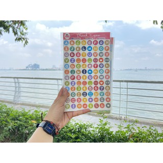BÌA STICKER BẢNG CHỮ CÁI/SỐ