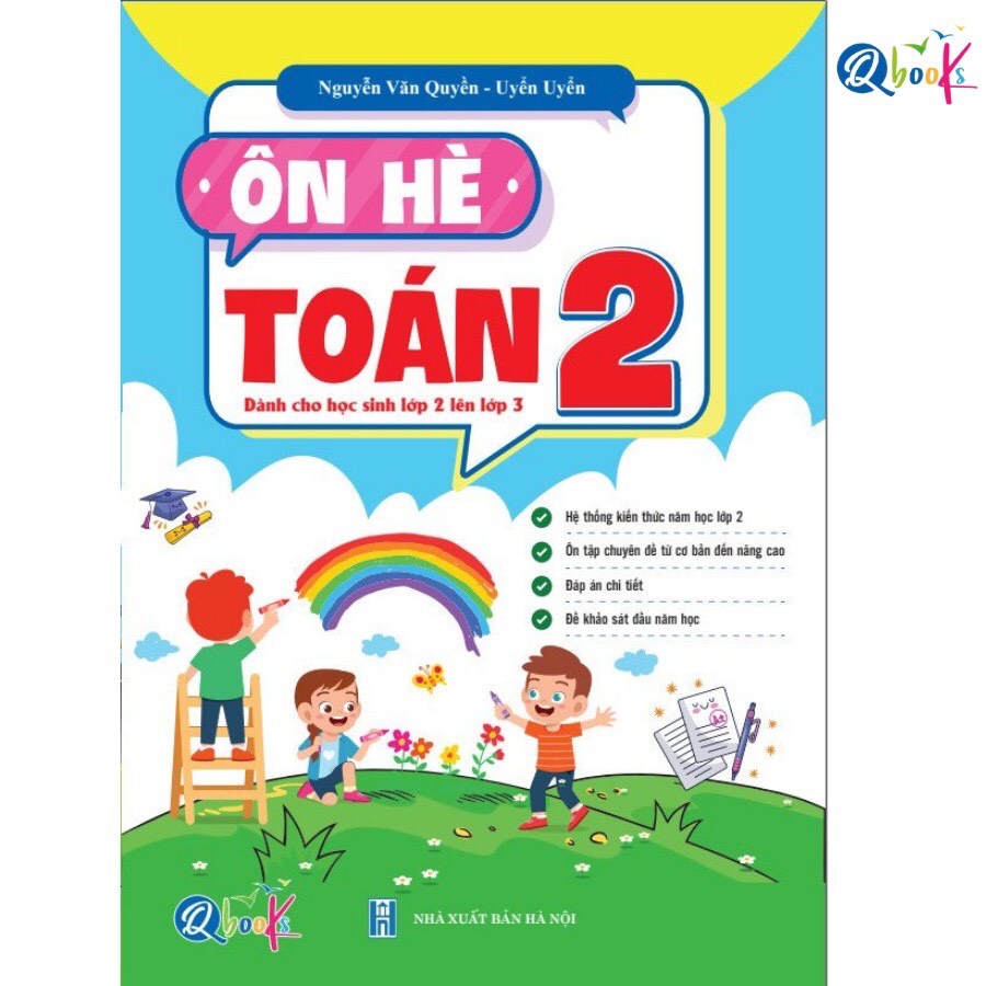 Sách - Ôn Hè Toán Lớp 2 - Dành cho học sinh lớp 2 lên lớp 3 (1 cuốn)