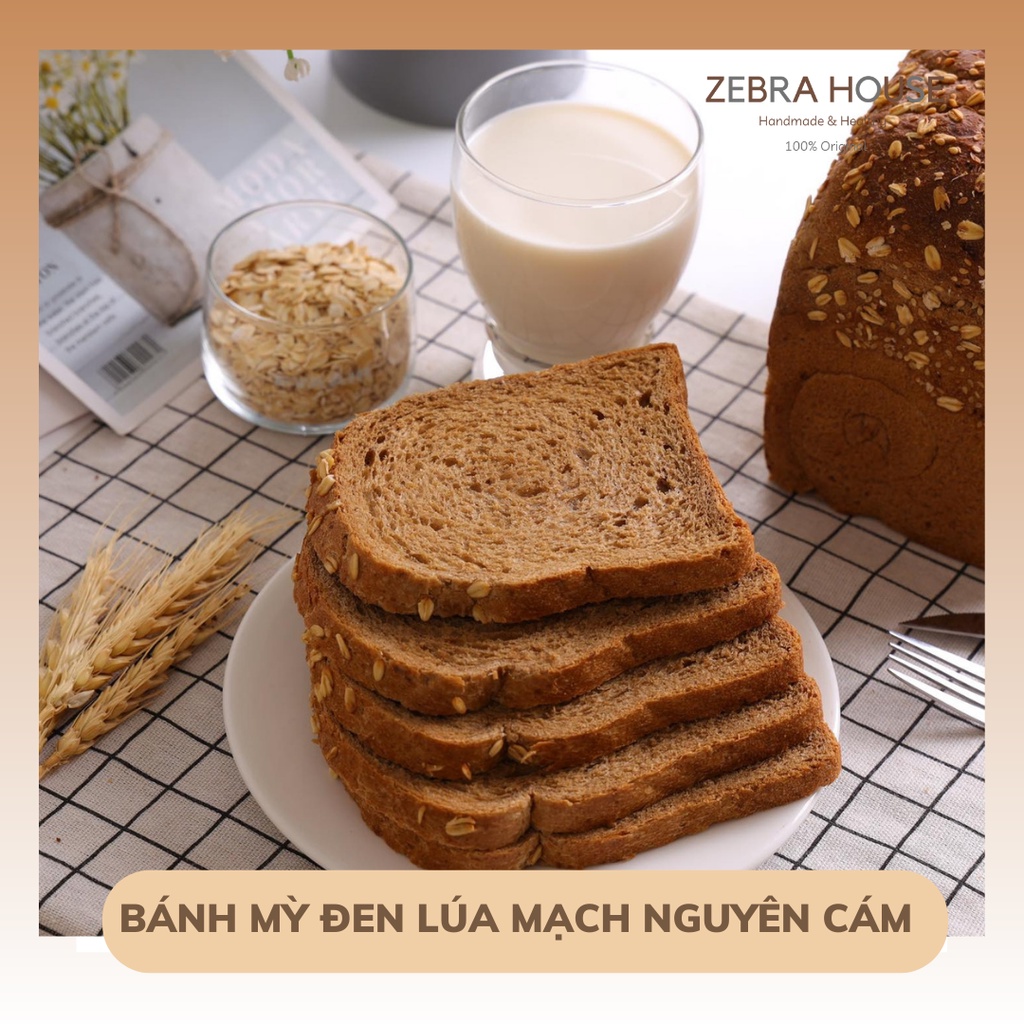 Bánh Mì Đen Lúa Mạch Cắt Lát 450gr
