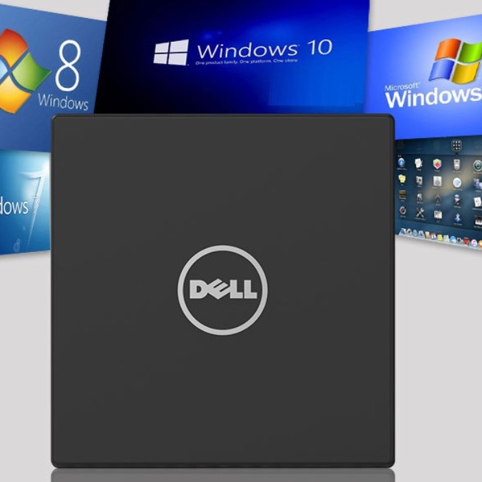 Dell ổ đĩa usb dvd bên ngoài máy tính xách tay máy tính để bàn chung di động usb2.0 máy tính đầu dvd dvd-rom