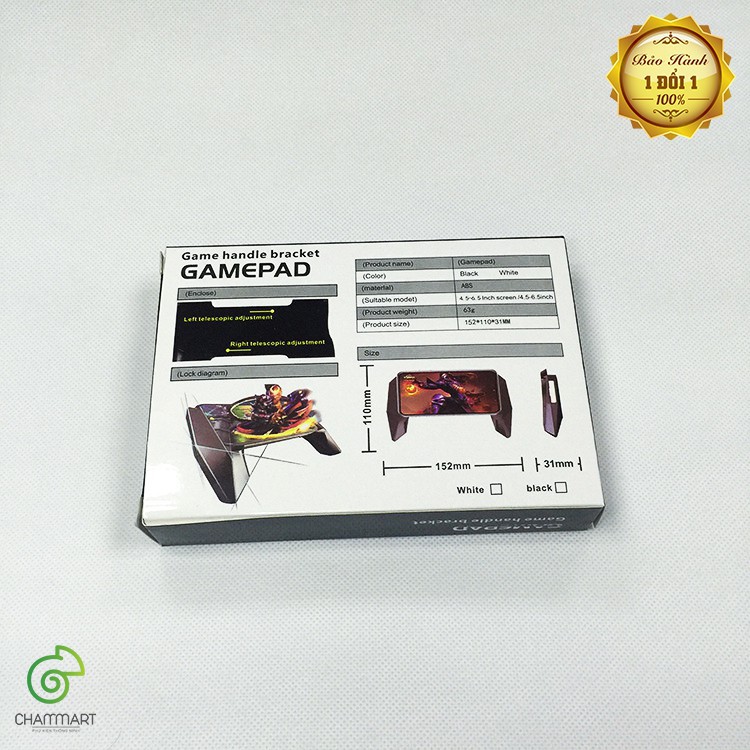 Diamond gamepad tay cầm chơi game thế hệ mới vát kim cương siêu rẻ chiến các game pubg, liên quân, ros Chammart - Hàng n