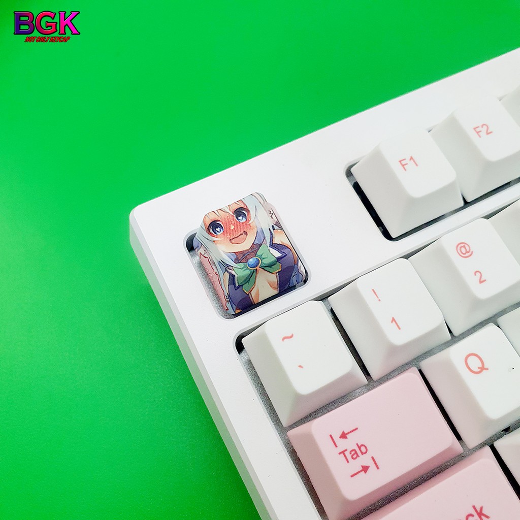 Bộ Keycaps 4 Nút ANIME Dễ Thương Cute In Dye Sub 5 mặt cực nét