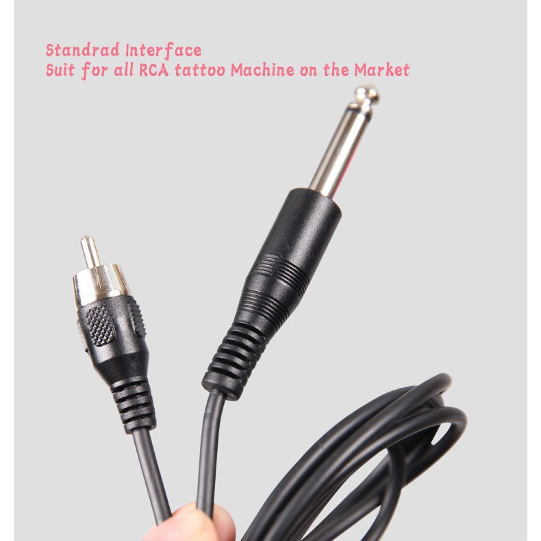 Rca Dây Cáp Nguồn 1.8m Cho Máy Xăm Chuyên Dụng