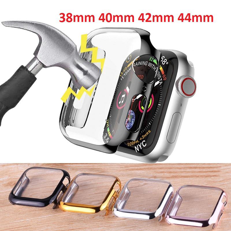 Ốp cứng bằng PC siêu mỏng bảo vệ màn hình Apple watch Series4 3 2 1 38mm 40mm 42mm 44mm