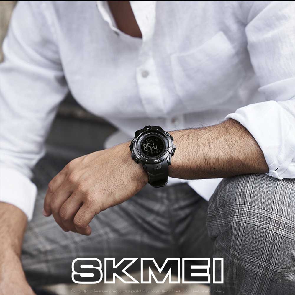 Đồng Hồ Điện Tử SKMEI 1475 Chống Thấm Nước 5 Thanh Nhựa Đa Năng Cho Nam Giới