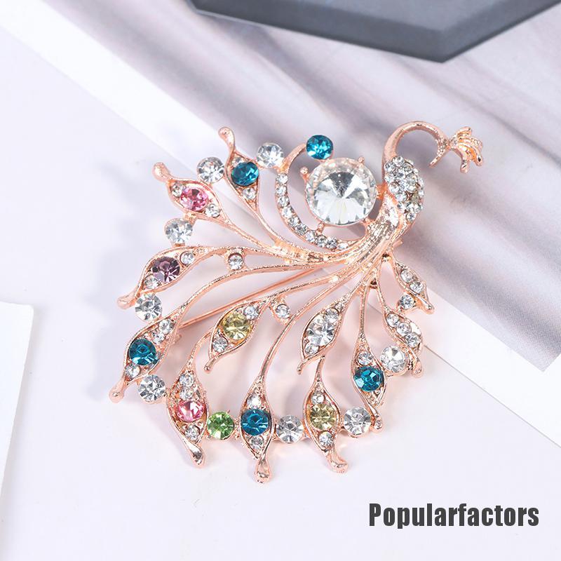 Ghim Cài Áo Hình Con Công Thời Trang