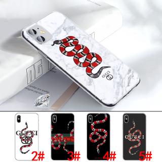Ốp điện thoại TPU mềm trong suốt hình rắn Gucci cho IPHONE XS MAX XR X 11 PRO 7 8 6 6S PLUS 68U