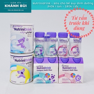 Sữa Nutrinidrink bột, nước cho bé suy dinh dưỡng
