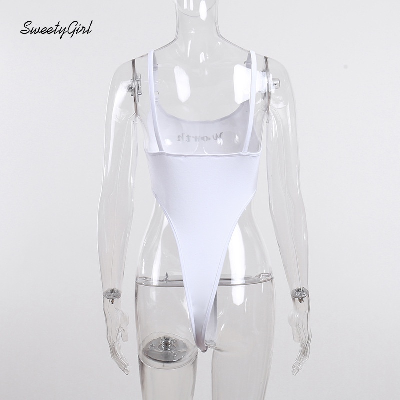 Áo Liền Quần Không Tay Dáng Ôm In Chữ Quyến Rũ Thời Trang Dành Cho Nữ 2022