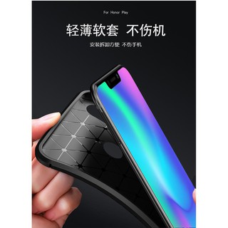 Ốp lưng sợi carbon chống sốc dành cho điện thoại Huawei Honor Play