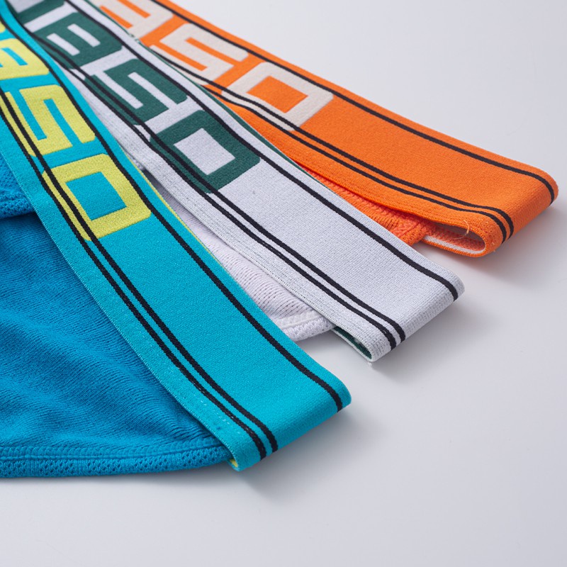 ORLVS Quần lót nam vải cotton lưng cao màu trơn thoáng khí thời trang phong cách thể thao gợi cảm Bs3133