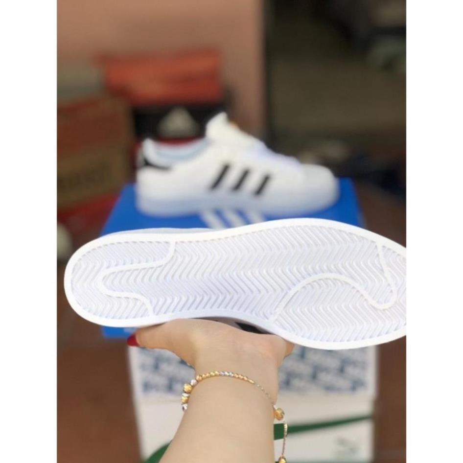 Giày super star trắng sọc đen thể thao sneaker nam nữ Hot Trend