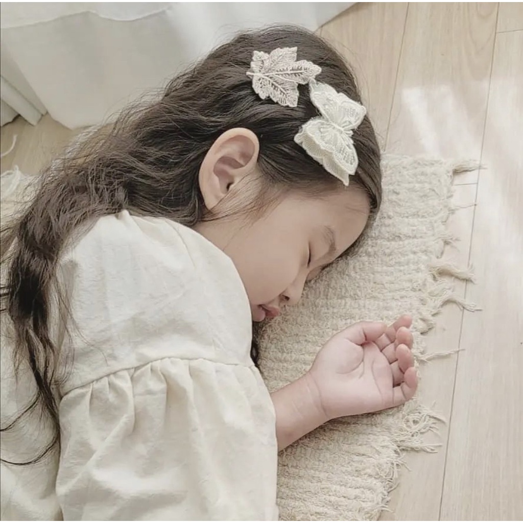 Kẹp tóc Bướm và Hoa handmade Hàn Quốc cho bé gái