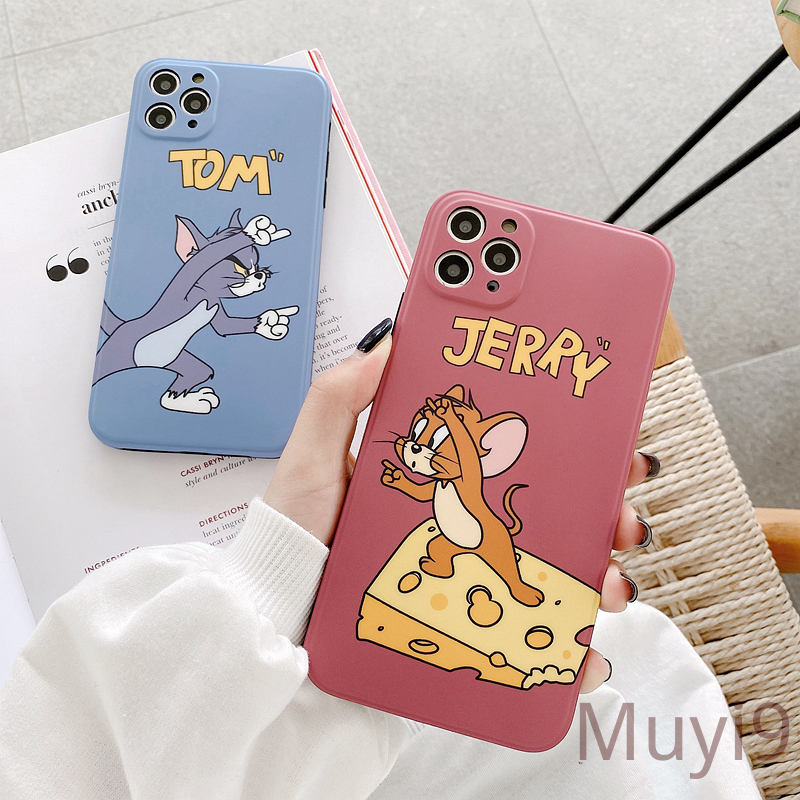 Ốp điện thoại dẻo họa tiết Tom/ Jerry hoạt hình vui nhộn thời trang cho IPHONE 12 11 PRO MAX X XS MAX XR 8/ SE 2 7 PLUS