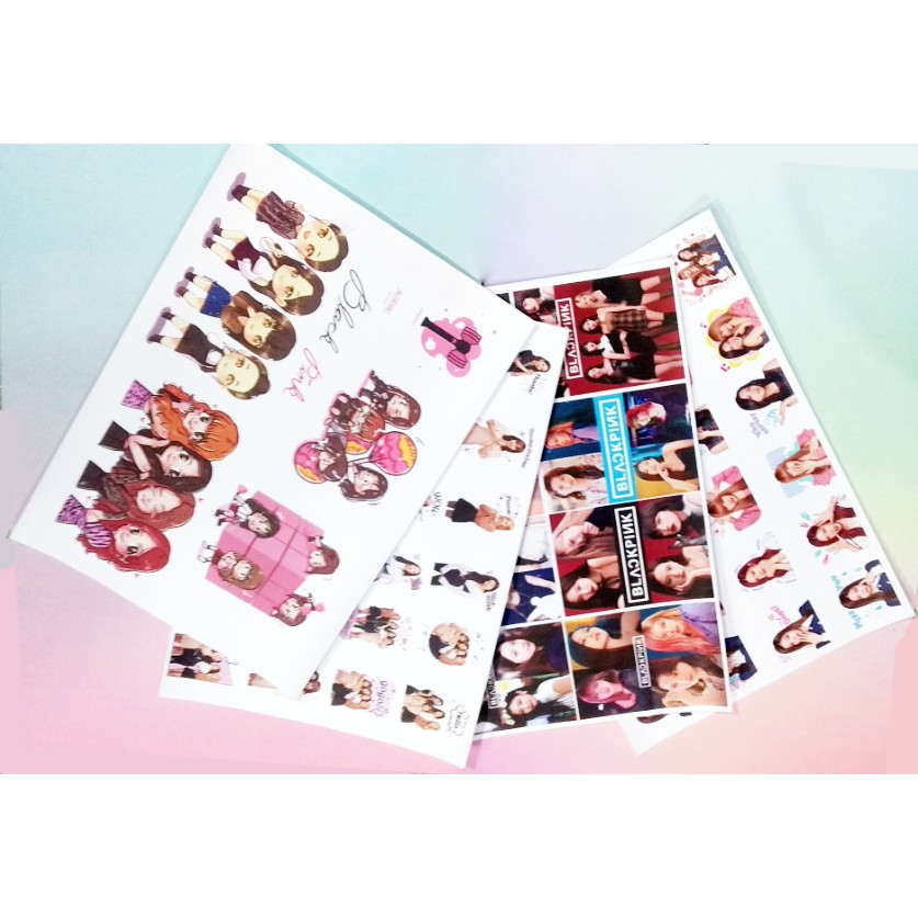 Sticker blackpink A4 không bế S4A10 cute dễ thương