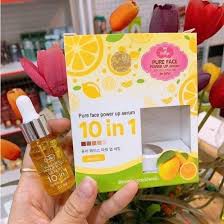 01 Chai Serum Chanh Jellys PURE FACE Power Up 10 in 1 Thái Lan 10ml