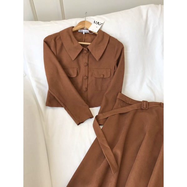 Set váy middi công sở