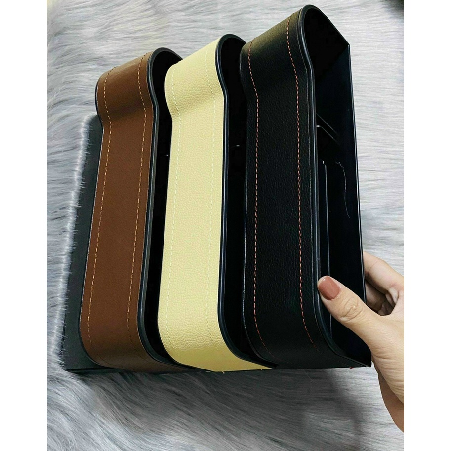 Khay Đựng Đồ Đa Năng - Hộc Để Đồ Khe Ghế Ô Tô Xe Hơi Cao Cấp. Giá 1 bên lái hoặc phụ