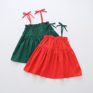 Đầm cotton 2 dây dễ thương cho bé (2-7 tuổi)