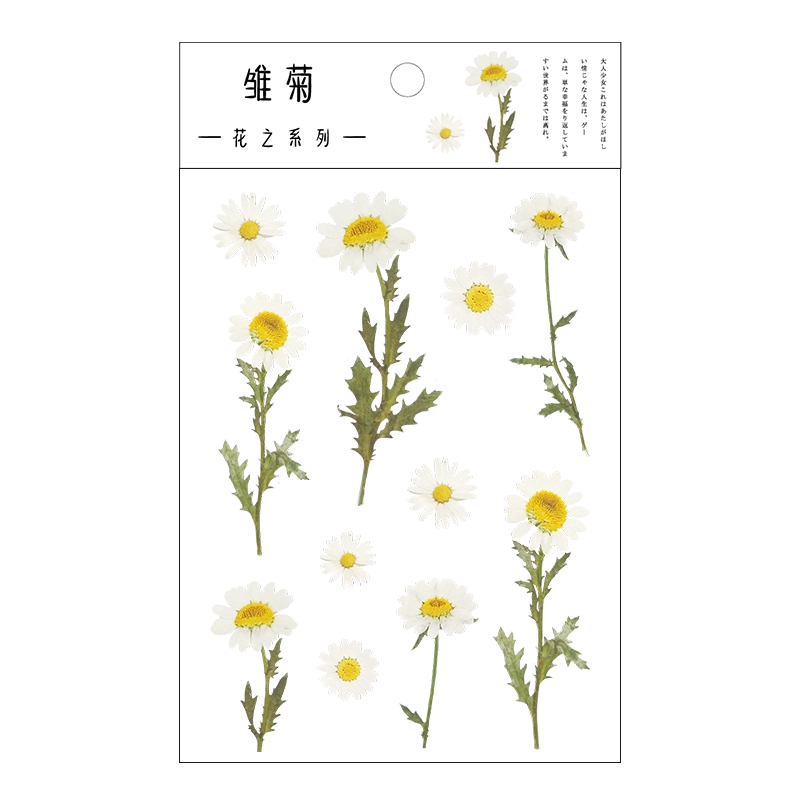 1 Tờ Sticker Dán Tường Họa Tiết Hoa Dễ Thương