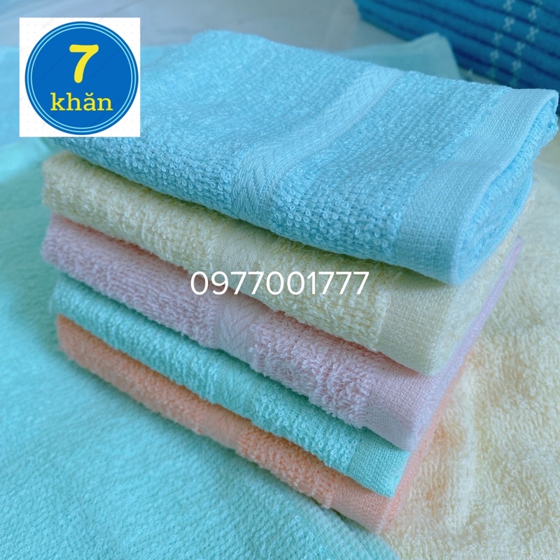 Khăn mặt Hải Cẩu Phong Phú 100% cotton Mẫu mới Tông Pastel nhẹ nhàng - 28x42cm