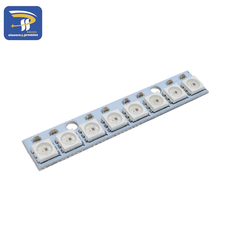 Vòng Đèn LED RGB 1 3 4 7 8 9 12 16 24 32 Bits LEDs WS2812 5050 RGB Tự Lắp Ráp Chuyên Dụng