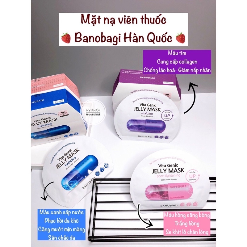 [Bán lấy 5 sao] Mặt nạ Banobagi jelly mask