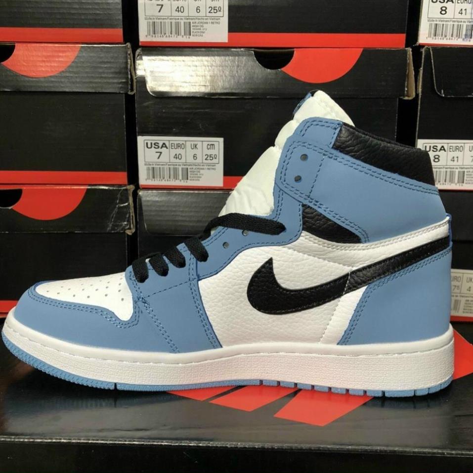 Giày Jordan 1 High University Blue [FULL BOX] Giày Thể Thao Jordan Xanh Móc Đen, Giày JD1 Cổ Cao-1_yhg | BigBuy360 - bigbuy360.vn