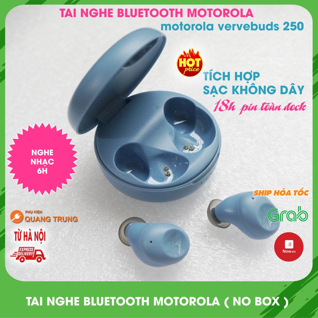 Tai nghe bluetooth 5.0, Tai nghe không dây true wireless Motorola Ververbuds 250 giá rẻ [Nobox]