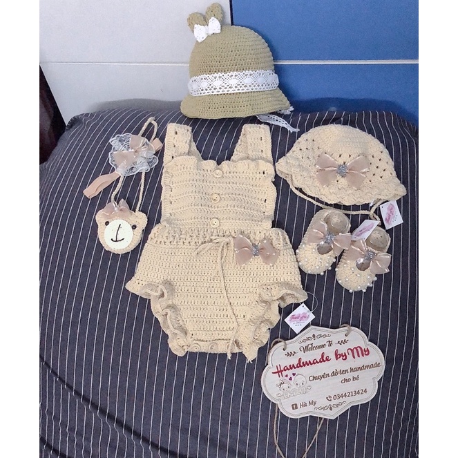 sét yếm bodysujt cho bé gái(5 món)