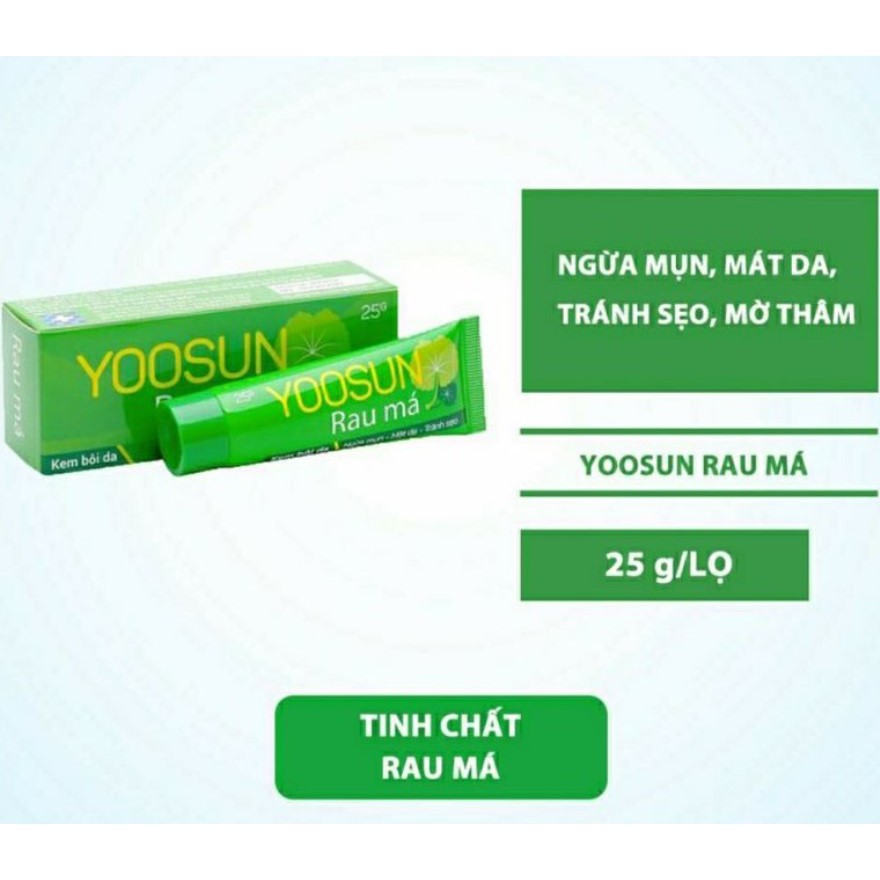 Yoosun Rau Má 25gr - Mát da, Ngừa mụn, Tránh Sẹo , Mờ thâm - SGP