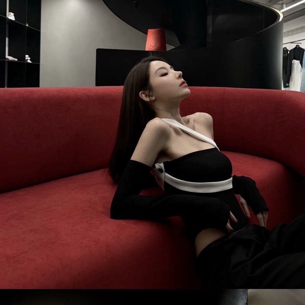 COZOK Đầm ôm dáng trễ vai gợi cảm dành cho nữ