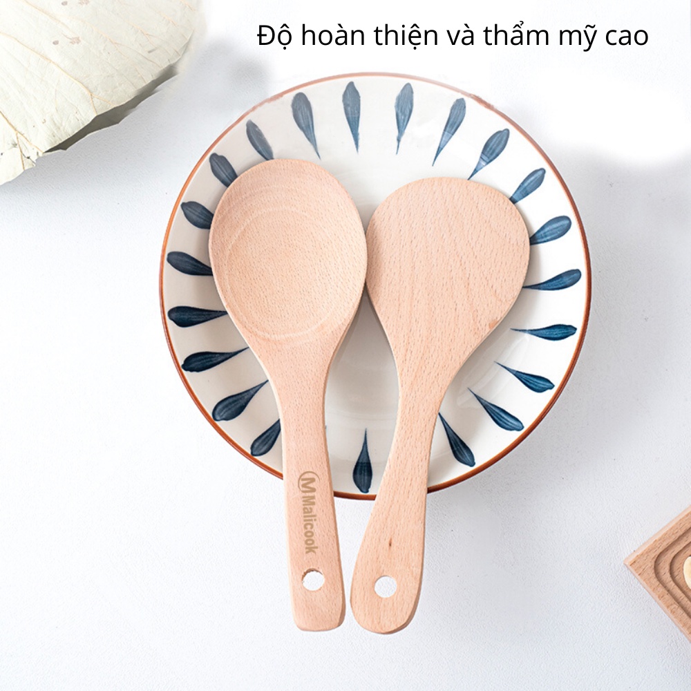 Muôi  múc canh, xới cơm - Xẻng chiên xào bằng Gỗ tự nhiên