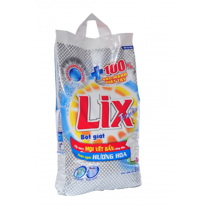 Bột giặt Lix hương Hoa (trắng) - 9kg