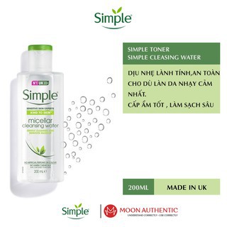Nước Tẩy Trang Simple Kind To Skin Purifying Cleansing Lotion 200ml