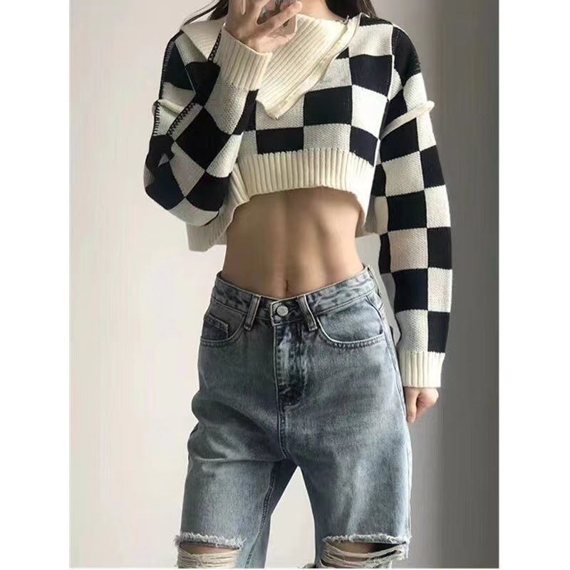 ✽✇Quần Jeans Dài Lưng Cao Ống Rộng Rách Gối Phong Cách Đường Phố Mỹ Thời Trang Mùa Hè Cho Nữ