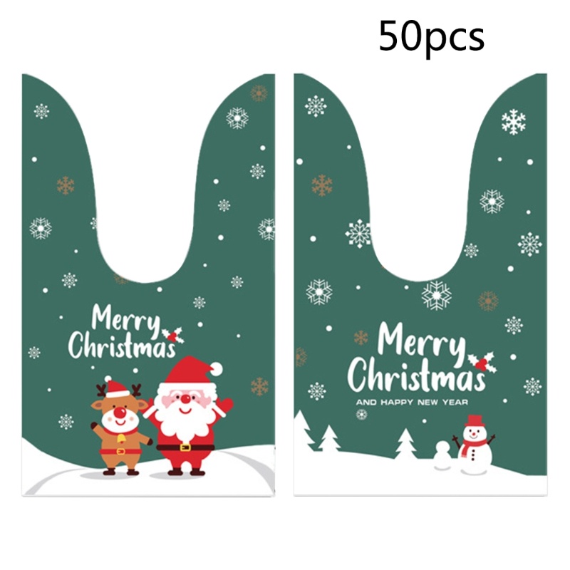 Set 50 Túi Đựng Kẹo Giáng Sinh Dễ Thương