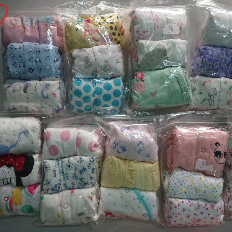 Set 3 body liền vớ, không vớ xuất xịn cho bé trai và gái
