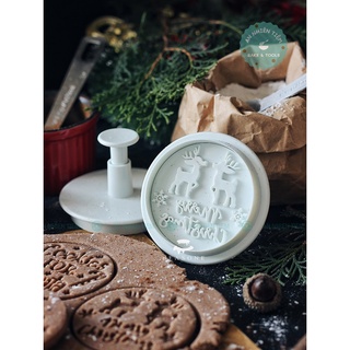 Set 4 khuôn cookies giáng sinh [khuôn ấn lò xo]